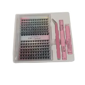 Large Capacity DIY Lash Set European Style Natural Dense Self-Grafting False Eyelashes