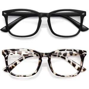 Unisex Stylish Nerd Non-prescription Glasses, Clear Lens Eyeglasses Frames,  Glasses