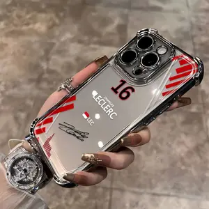 New Racing Line Design C-Charles Leclerc 16 Phone Case Compatible with Iphone 17, 17 Pro, 17 Air, 17 Pro Max/16, 15, 14, 13, 12/Iphone 16, 12 Plus/Iphone 16, 12 Pro/Iphone 16, 12 Pro Max/Iphone 11/11 Pro/11 Pro Max/X/Xr/Xsmax