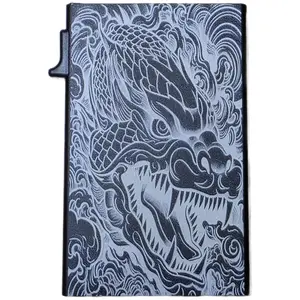 Dragon - Custom Engraved Metal Ultra Thin Slim Wallet Minimalist Card Case Men Women RFID Card Holder