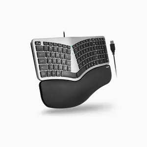 Wired Ergonomic Keyboard for Mac - Split Design with Wrist Rest