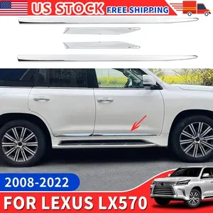 For 2008-2022 Lexus LX 570 LX570 2021 2020 2019 2018 2017 2016 2015 Car Door Chrome Trim Upgrade Body Kit Decoration Accessories