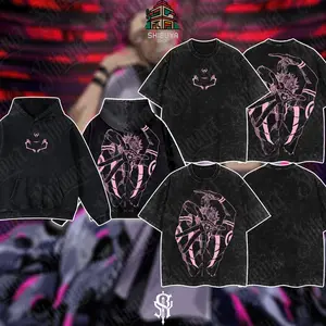 [Shibuya] Retro Limited Vintage Ryomen Sukuna Signature - Jujutsu Kaisen Anime Double Printed Oversized Washed Tee Unisex Oversize Anime Manga Acid Washed Lightweight Cotton T-Shirt, Hoodies & Sweater Wash Gift For Anime Fan