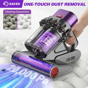 Mattress Vacuum Cleaner 20kPa Suction 36000 RPM Speed One-Touch Dust Removal 65°C Hot Air Dehumidification for Beds Sofas and Pets