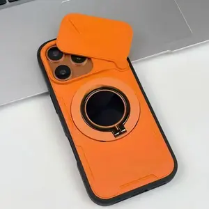 For iPhone 17 Pro Max Case with Sliding Camera Cover 360° Rotating Ring Stand MagSafe Compatible Military-Grade Drop Protection Anti-Fingerprint Finish