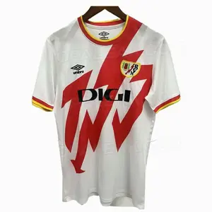 Rayo Vallecano 2025/26 Home and Away Full Set Soccer Kit, Premium Fabric Match Style Set E