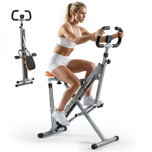 Row Ride Glute & Leg Trainer with LCD Display Foldable Squat Assist Machine – Adjustable Resistance for Home Full Body Workout – Compact Exercise Equipment