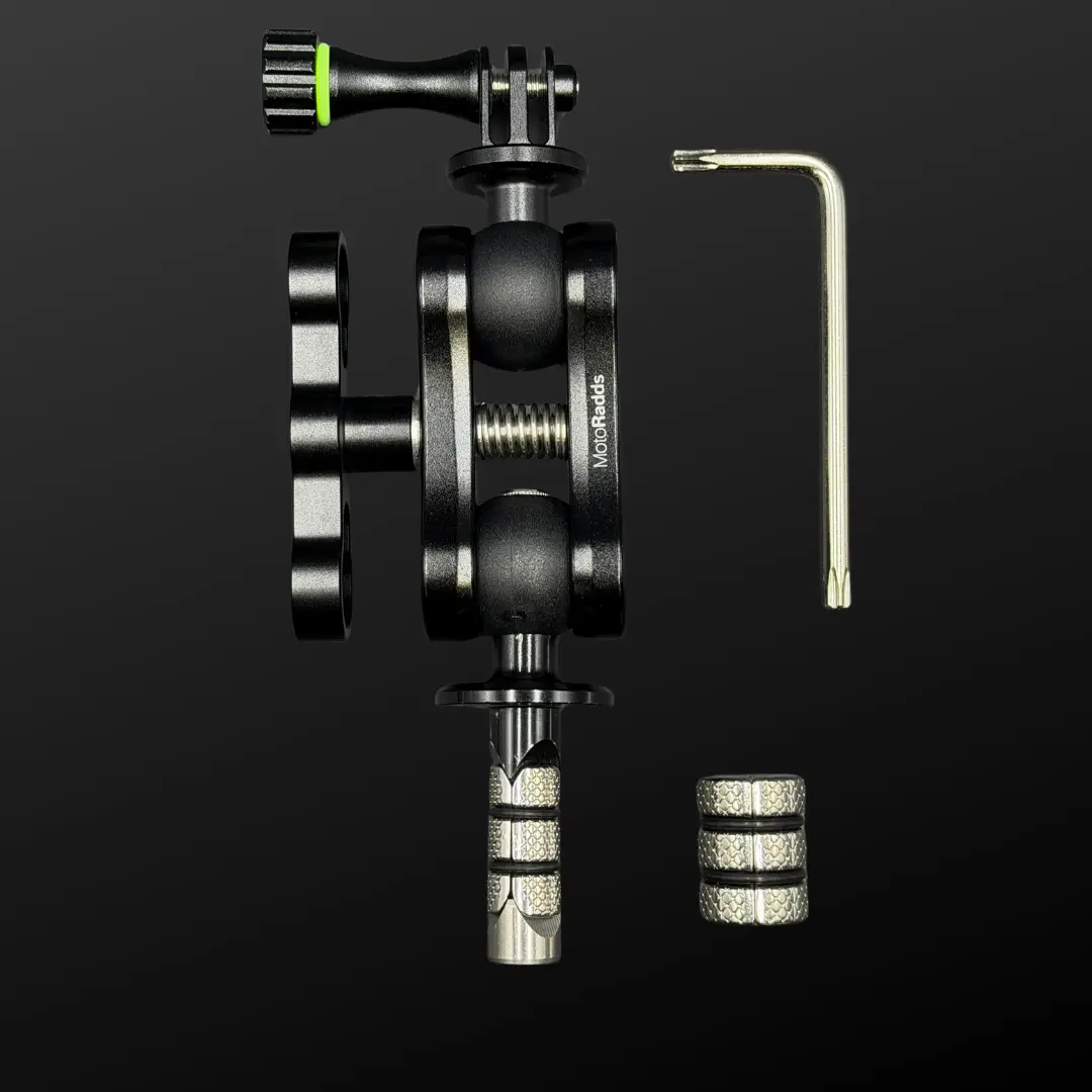 X-Pand Mount - Fork Stem, Axle, and Bar End Camera Mount X-Pand Mount - Fork Stem, Axle, and Bar End Camera Mount