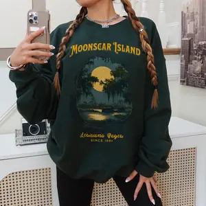 Moonscar Island Sweatshirt, Retro Cartoon Halloween Movie Sweatshirt, Zombie Island, Halloween Gift, 90s nostalgia, Retro Halloween Sweater