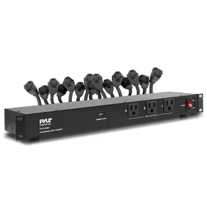 19-Outlet Rackmount PDU Surge Protector, USB Port, 15FT Cord