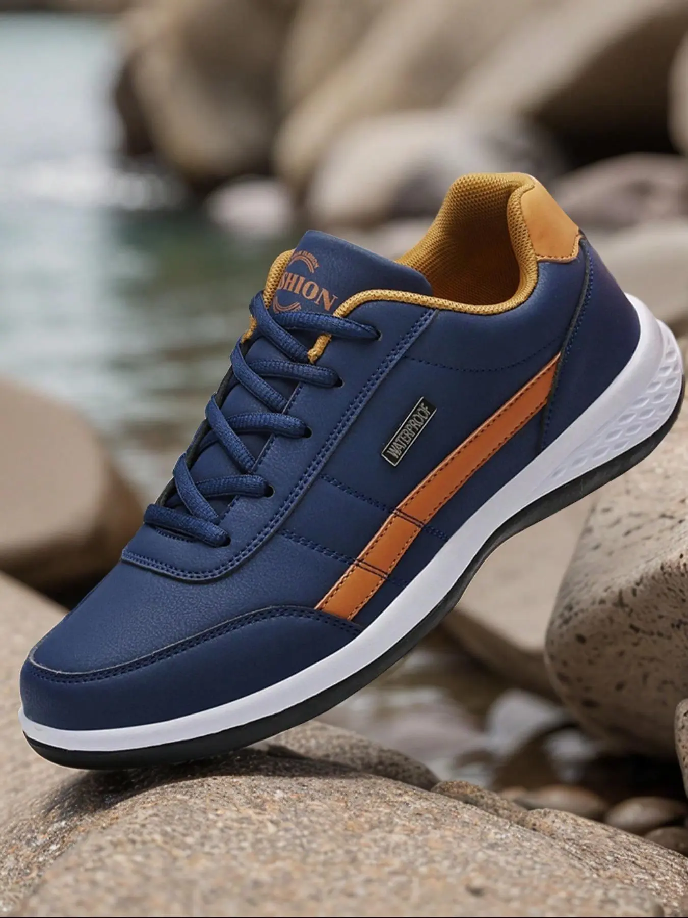 1 Pair of Shoes Men's Sports Shoes, Breathable Fashionable Men's Casual Shoes, Coach's Competition Shoes, Men's Running Shoes