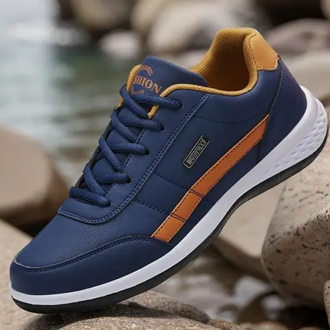 1 Pair of Shoes Men's Sports Shoes, Breathable Fashionable Men's Casual Shoes, Coach's Competition Shoes, Men's Running Shoes, Athletic Running Trainers