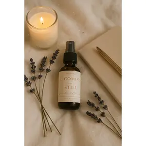 Annovead Becoming Still Box - Self-Care Ritual Kit with Journal, Candle, & Chamomile Tea for Soul-Deep Reflection & Calm