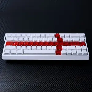 Sword Theme Keycaps - Original Height Side Engraved PC Translucent Creative Personalized Style, Keycaps Only, Suitable for Keyboard Decoration, E-sports Gaming and Desktop Makeover