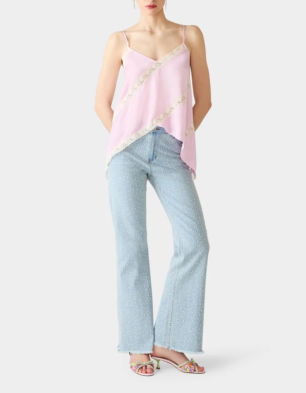 LACEBOUND TOP MAGENTA