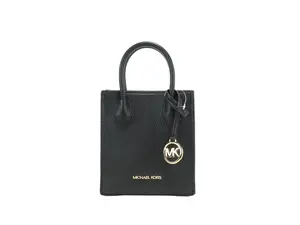 Pre-owned MICHAEL KORS Leather Crossbody Bags Women'S XS Mercer Crossbody Black Women's Solid