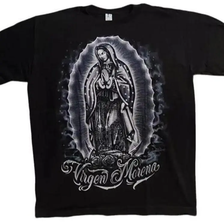 Our Lady Of Guadalupe Virgin Mary Virgen Morena T-shirt Graphic Tee Tops Underwear Crewneck Menswear