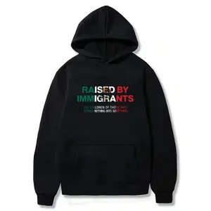 Immigrant Descendant Printed Hoodie, Proud Mexican-American Hoodie, Latin Culture Heritage and Empowerment Top, Cultural Identity Quote, Unisex Cotton Hoodie