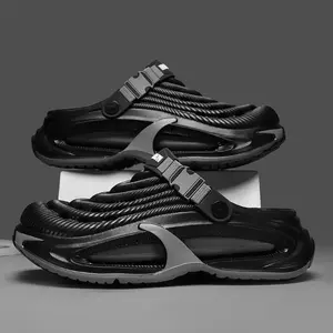 Men Outdoor Casual Slippers Thick Sole Non Slip Beach Sandals Quick Drying Odor Resistant Soft Comfortable Durable Footwear for All Seasons Summer Men Sandals