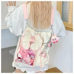 Bags for Women Large Capacity Cute Drawstring Backpack Y2K Campus JK School Bag High-value Dolls Bag Girl Daily Ulzzang Ita Bag