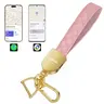 Smart Tracking Keychain, Find My Compatible Anti-Lost Finder with Lost Mode, Premium Handmade Knit Leather Car Key Fob Holder, IP67 Waterproof for Women & Men