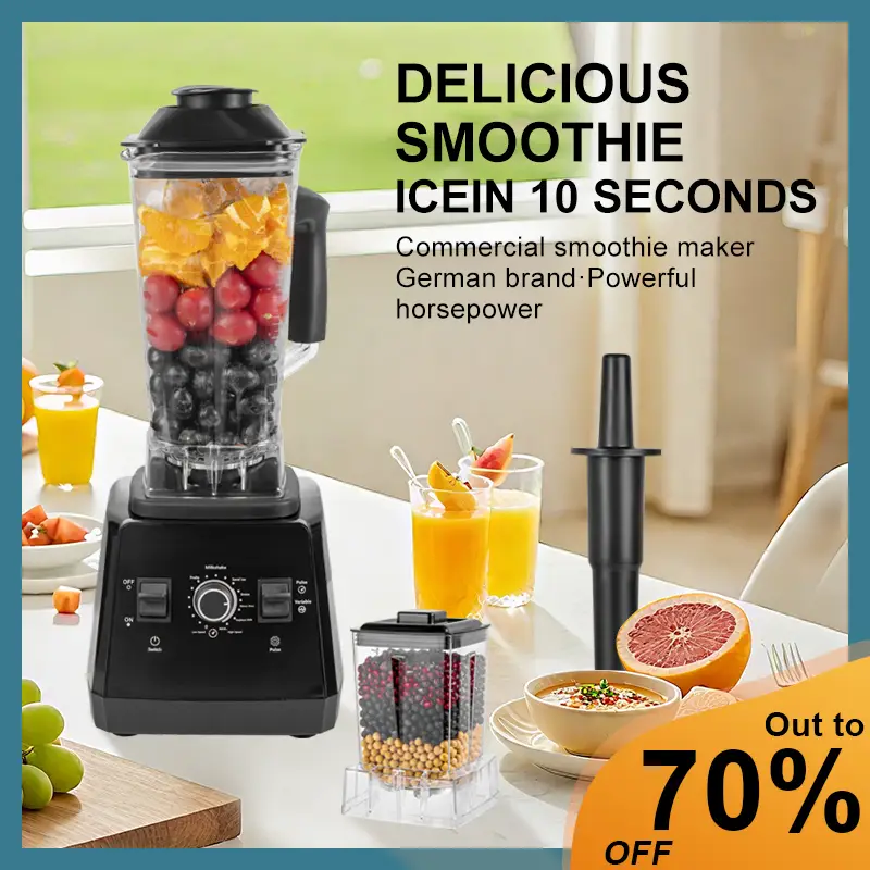 Professional Blender, Food Processor, Smoothies Blender, Max. Blender And Grinder, 25000RPM Powerful Blenders Kitchen 68oz 2L, Countertop Blenders, Bl