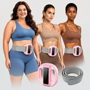 2026 New Fascia Ring Vibratory Muscle Massager - Cordless Rechargeable Portable Muscle Recovery Device, Upgraded Adjustable Strap (Fits Up to 55in Waist) for Waist & Back Relaxation, Ideal Adult Gift, Muscle Massagers