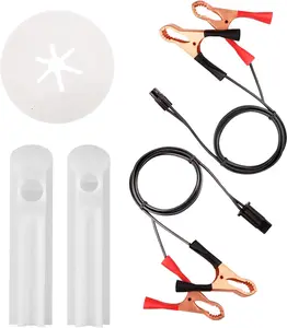 Universal Fuel Injector Flush Cleaner Adapter, with 2 Size Injectors Nozzles Adapter, 12V Fuel Injector Cleaning Kit for Auto Car Diesel Gas Fuel Injector