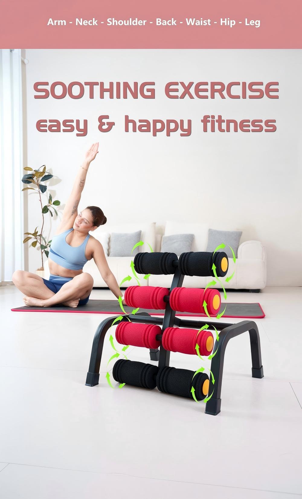 Magic BB Mini Inversion Table with Back Massage Roller, Back Stretching Machine for Back  Relief, Easy to Assemble & 400LBS Weight Capacity, Spinal Decompression Table for Home Gym