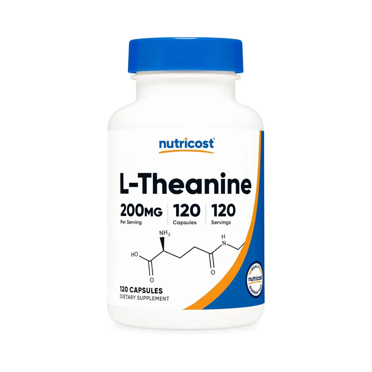 Nutricost L-Theanine 200mg, 120 Capsules, Double Strength - Non-GMO, Gluten Free