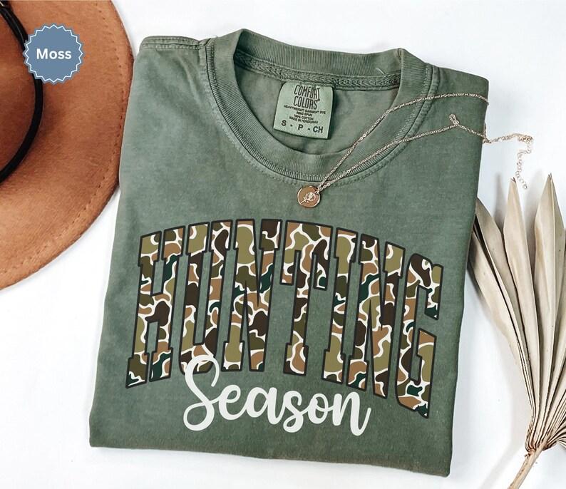 Comfort Colors Camo Hunting Season Shirt for Women Hunting Wife Shirt, Camouflage Wifey Tshirt, Duck Hunting Shirt, Hunting Tee, Hunting Lover Gift