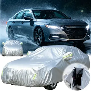 Honda Accord Full Car Cover, 6-Layer Cotton Waterproof All-Weather Protection, Silver Design, UV & Dust Shield, Indoor-Outdoor Full Exterior Coverage