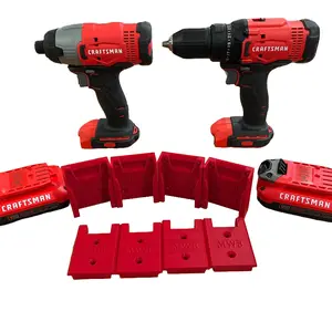 Craftsman V20 Tool and Battery Mounts Combo Pack - Organizers for Craftsman Power Tools and Batteries. tool holder organizer garage drill holder tool rack
