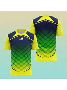 Men's summer sports T-shirt, outdoor badminton and tennis sportswear, casual loose short-sleeve top with round neck, trendy runn