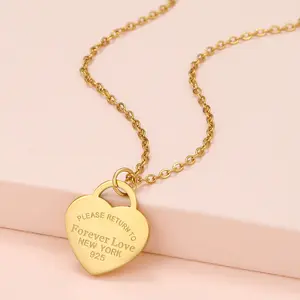 Women Trendy Elegant Heart Forever Love Pendant Necklace,Gift for Friends,family