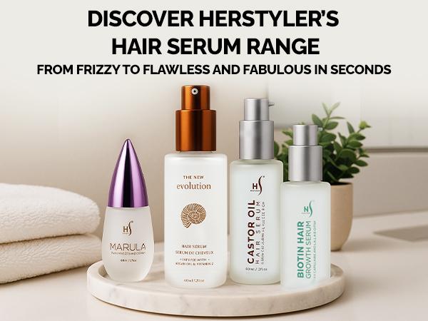 Herstyler Argan Oil Hair Serum - Anti-Frizz Hair Serum for Frizzy and Damaged Hair - Lightweight Heat Protectant Serum for Hair Growth - Hair Oil Serum with Aloe Vera, Vitamin E & Argan Oil - Boosts Shine & Hydration - Haircare - 2 Fl Oz - 4 Pack