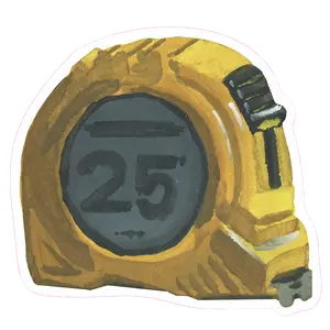 Measuring Tape Sticker
