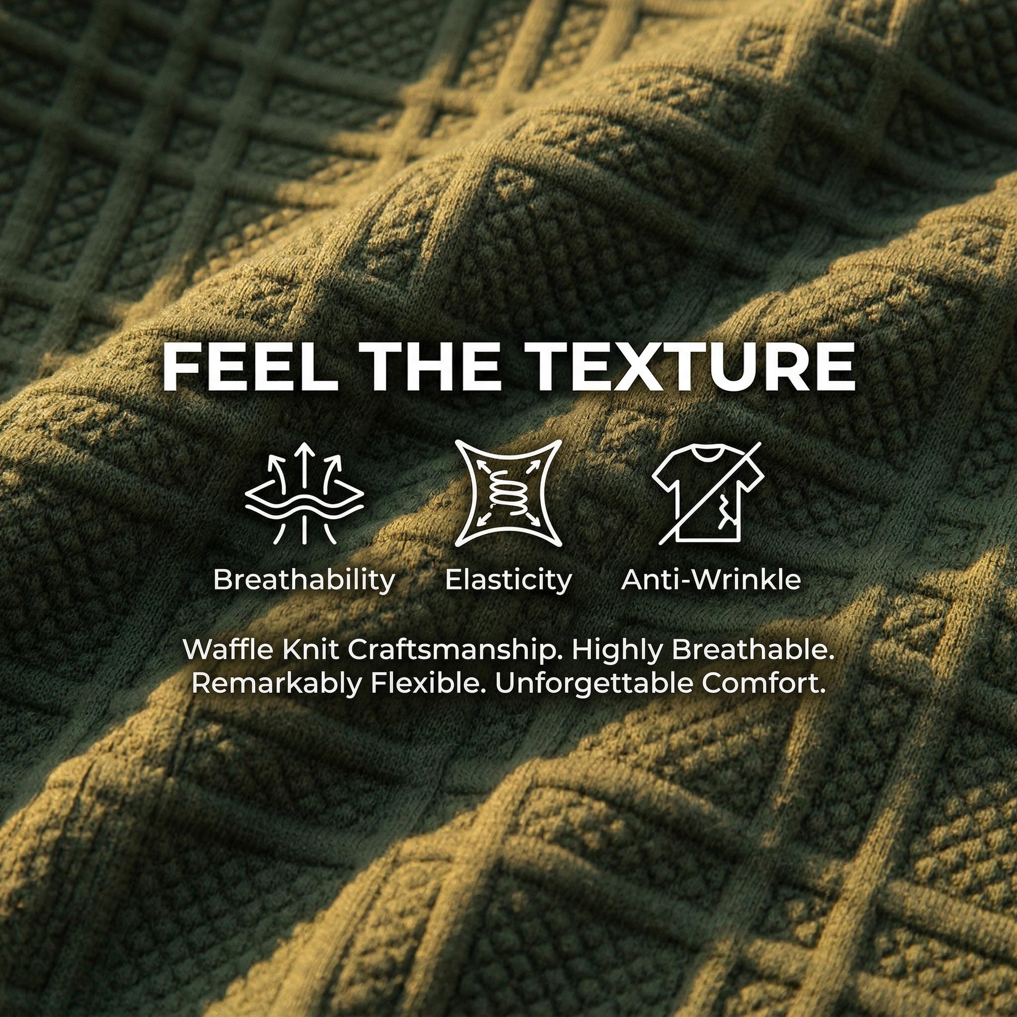 Men's 2 Piece Outfit, Textured Knit Button Down Shirt & Shorts Set for Summer