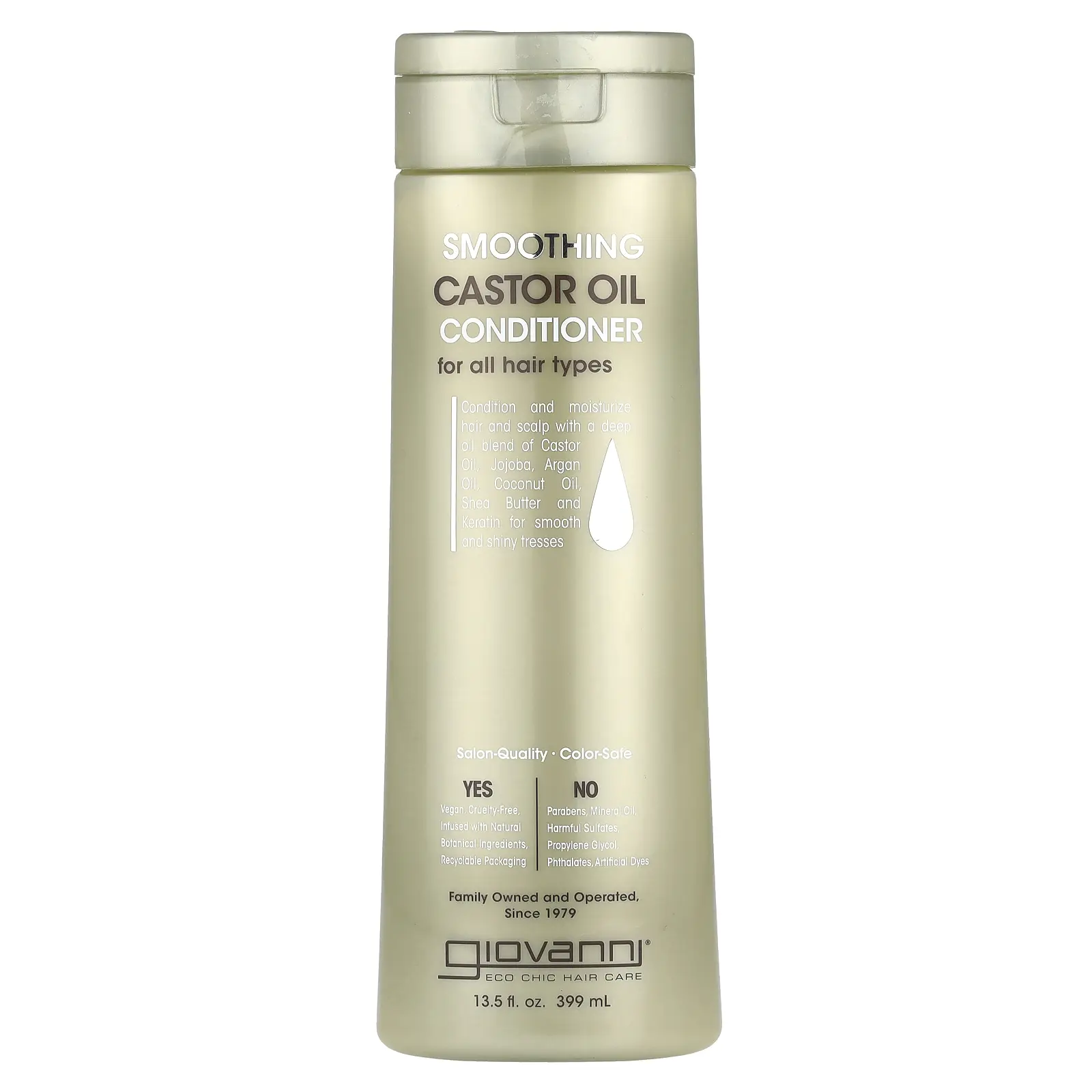 Giovanni Smoothing Castor Oil Conditioner, For All Hair Types, 13.5 fl oz (399 ml) Giovanni Smoothing Castor Oil Conditioner, For All Hair Types, 13.5 fl oz (399 ml)