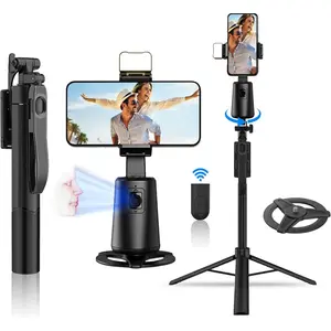 Auto   Tripod 360? Rotation, 67" Tripod for  Selfie Stick,Phone Tripod Stand Holder with Remote Gesture Control,No App, for Live Video  Live Vlog Streaming Video
