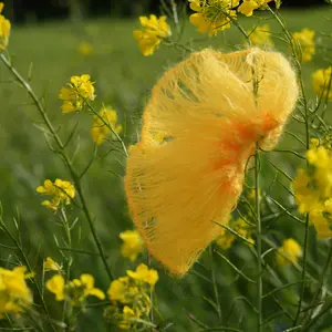 Handmade Crochet Mohair Flower Scrunchie – Oversized Hair Accessory Gift for Her Perfect for Milestone Birthdays Prom Graduation Parties