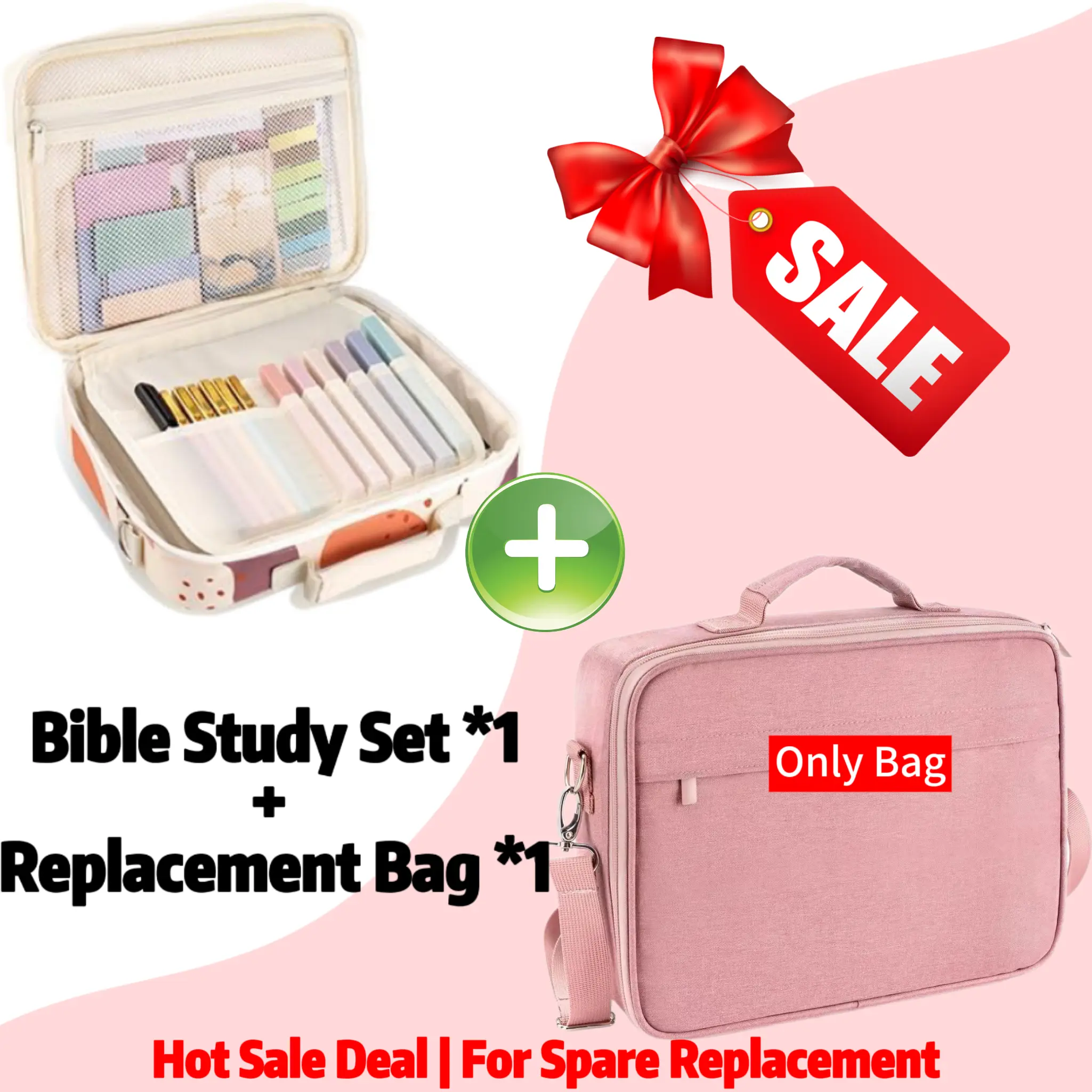 1*Study Set + 1*Pink Bag