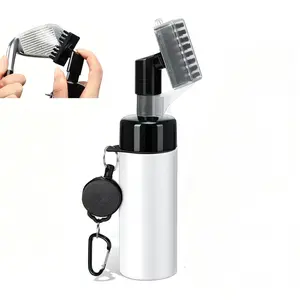 Golf Club Cleaning Brush, Portable Spray Brush, Effective Cleaning Tool, Press-Type Water Bottle Brush, Golf Head Cleaner Slot Tool, Golf Accessories