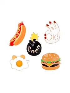 1pc Fun and Cute Brooch for Hamburgers, Pizzas, Hot Dogs, Bags, and Lapel Pins