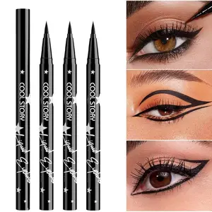 Waterproof Liquid Eyeliner Pen, Ultra-Fine Tip, Quick-Dry, Sweat-Proof, Long-Lasting, Natural Finish, Eye Liner for Women