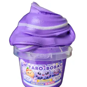 Taro Boba Slimedough Slime - 10 oz Bucket - Non-Sticky - Sensory