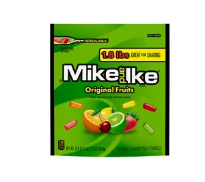 Mike and Ike Original Fruits Chewy Candy, 28.8 ounce Stand Up Bag, 1 count Sweet Flavor Snack