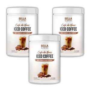 Cafe de Nuez Probiotic Iced Coffee 3-Pack – Creamy Pecan Flavor for Daily Gut Support | Bella All Natural (BFCM)