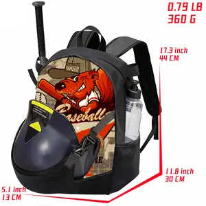 Baseball Softball T-Ball Travel Backpack Equipment Bag with 37 Pcs  Letter and Number for Youth ,Lightweight Bat Bag for  Adult with Helmet &Gloves Holder, Large Capacity Sports Backpack Multiple Styles