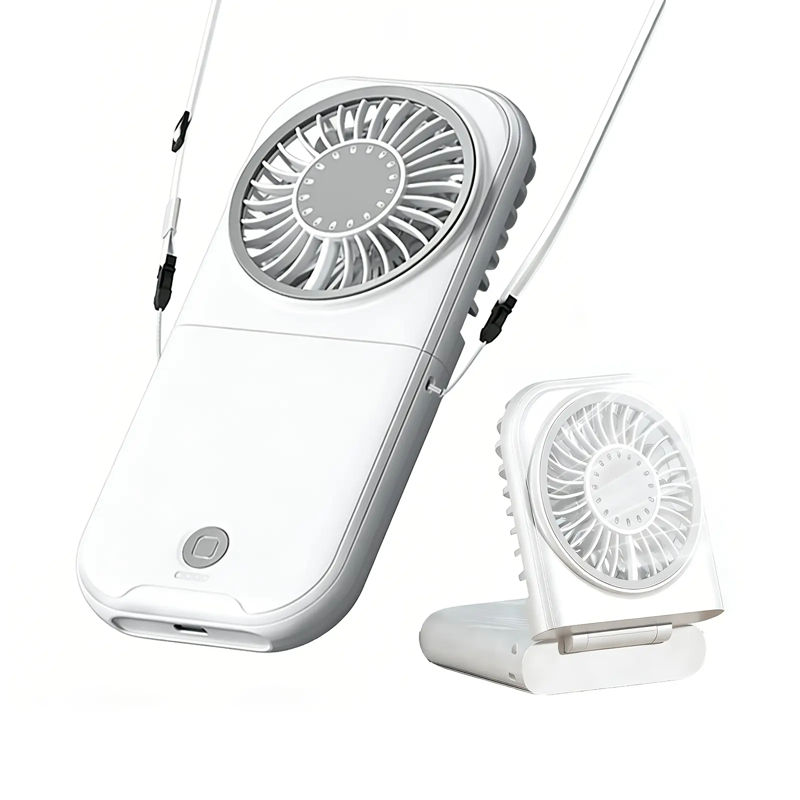 【Welfare】 Portable fan Handheld High Speed Fan 4 Adjustable Levels Foldable for Summer Travel Vacation Essentials& Outdoor Activities cool fan Can be worn around the neck Foldable